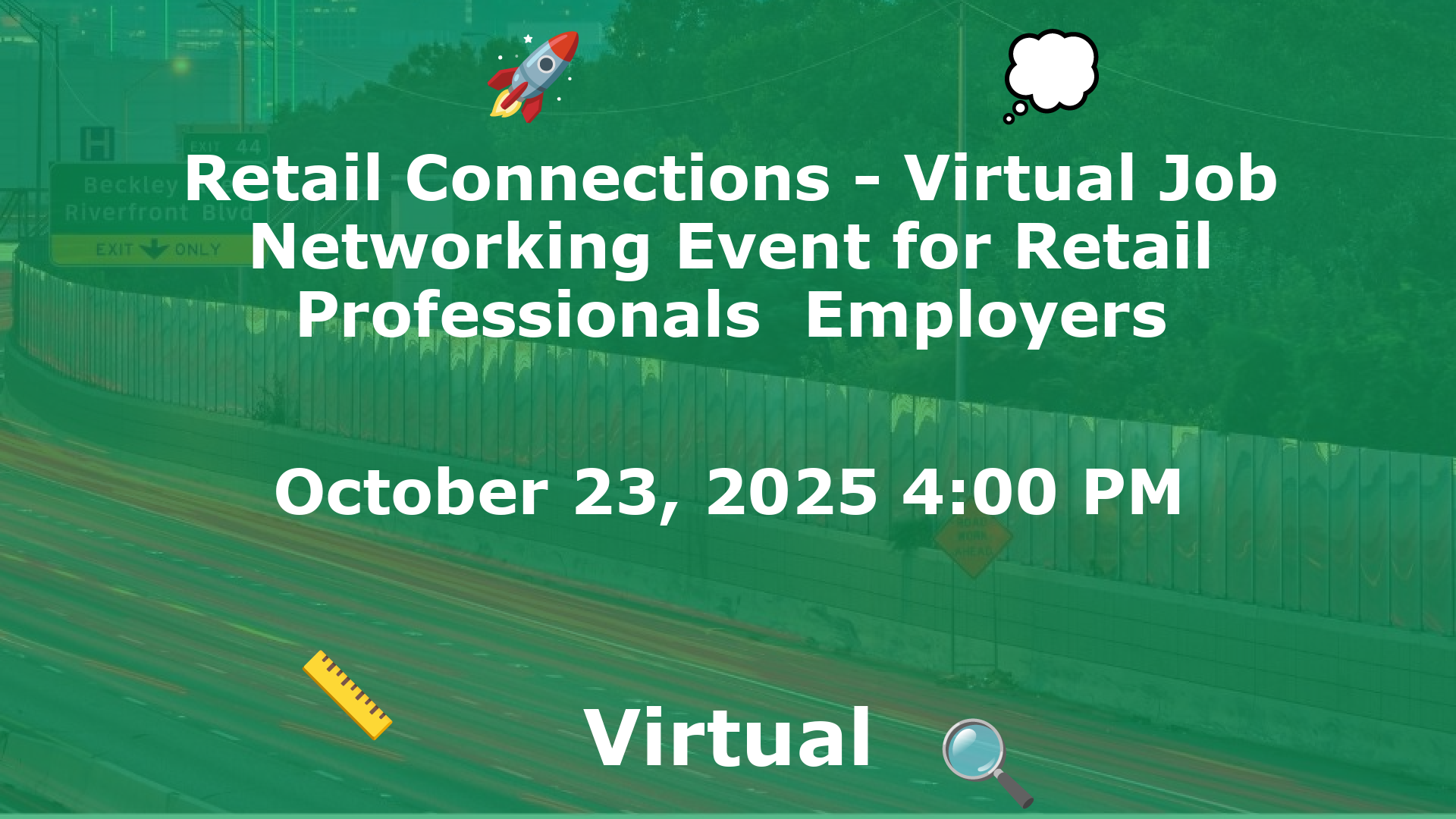 Retail Connections - Virtual Job  Networking Event for Retail Professionals  Employers event image